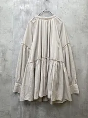 Mila Owen ミラオーウェン ハイネック ギャザー チュニック ワンピース 上品 きれいめ size0/ライトベージュ ■◆ レディースのサムネイル
