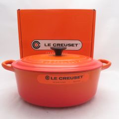 ル・クルーゼ ココット・オーバル 27cm チェリーレッド 両手鍋 - メルカリ