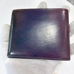 yuhaku ユハク 二つ折り財布 グラデーション 小銭入れなし 仕事 ビジネス パープル系のサムネイル
