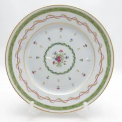 美品 HAVILAND アビランド ヴューパリヴェール 中皿 24.5cmプレート 金彩 花柄 フラワー SU14284G1 のサムネイル
