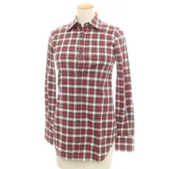 【中古】ディースクエアード DSQUARED2 コットン チェック セミワイドカラー カジュアルシャツ レッド【サイズ38】【レディース】のサムネイル