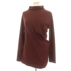 【中古】イッセイミヤケ ISSEY MIYAKE 2025年秋冬 ウール系 モックネック 長袖トップ ブラウン【サイズ表記なし（L位）】【レディース】のサムネイル