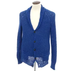 【中古】ロベルトコリーナ ROBERTO COLLINA コットンナイロン ショールカラー カーディガン ブルー【サイズ50】【メンズ】のサムネイル