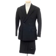 【中古】ラルディーニ LARDINI ウール ダブルスーツ チャコールグレーxブラック【サイズ42】【メンズ】のサムネイル