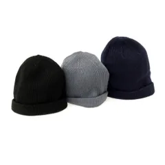 【中古】ロウマスタープロダクト Rohw master product URBAN RESEARCH別注 ニットキャップ 3つセット ブラックxグレー【メンズ】のサムネイル