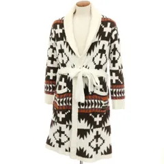 【中古】ジェラートピケ オム GELATO PIQUE HOMME × PENDLETON ポリエステル パウダー ニット ルームウェア ガウン ホワイトxブラウン【サイズM】【メンズ】のサムネイル