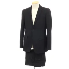 【中古】ニューヨーカー NEWYORKER ウール 2つボタンスーツ ブラック【サイズYA4/73】【メンズ】のサムネイル