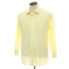 【中古】マリアサンタンジェロ Maria Santangelo コットン系 レギュラーカラー ドレスシャツ イエロー【サイズ42】【メンズ】のサムネイル