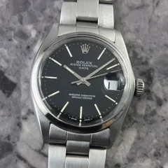 ROLEX オイスターパーペチュアルデイト REF.1500 ブラック 黒文字盤 ロレックス 1964年 アンティーク ヴィンテージ Cal1570 自動巻のサムネイル