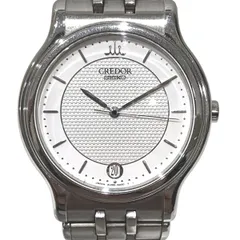 セイコー SEIKO クレドール 腕時計 総重量約74.4g SS SS クオーツ ホワイト文字盤 8J86-6A00 メンズのサムネイル