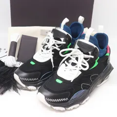 IT2RGEMXRN7D 美品 Valentino Garavani ヴァレンティノガラヴァーニ VLTNロゴ レザー スニーカー ブラック マルチカラー ハイカット サイズ：40のサムネイル