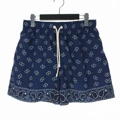 パームエンジェルス PALM ANGELS PAISLEY SWIMSHORT ペイズリー スイムショーツ ショートパンツ ハーフパンツ S ネイビー 紺 PMFD002S24FAB0054646のサムネイル