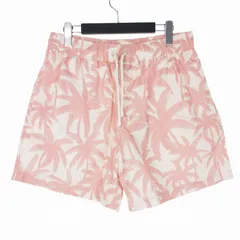 パームエンジェルス PALM ANGELS PALMS ALLOVER SWIMSHORTS スイムショーツ ショートパンツ ハーフパンツ S ホワイト ピンク PMFD002R24FAB0060330のサムネイル