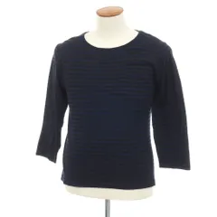 【中古】ルトロワ Letroyes コットン ボーダー クルーネック 7分袖ポケットTシャツ ネイビーxブラック【サイズM】【メンズ】のサムネイル