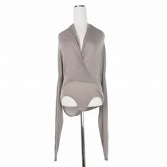 アキラナカ AKIRA NAKA Eve neck drape jersey bodysuit GYボディスーツ カットソー 長袖  2 グレー AP2329-GYのサムネイル