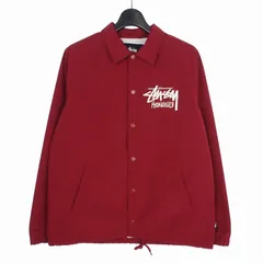 ステューシー STUSSY ナイロンコーチジャケット ブルゾン S レッド 赤のサムネイル
