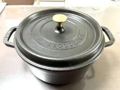 STAUB ストウブ ホーロー鍋 ピコ・ココット ラウンド 24cm ブラックのサムネイル
