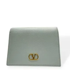極美品　VALENTINO ヴァレンチノ　二つ折り財布　Vロゴ　ライトブルーのサムネイル