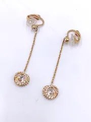 美品 Swarovski スワロフスキー Generation ドロップ イヤリング ゴールド ■■◎レディースのサムネイル