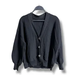 MICA&DEAL マイカアンドディール リネンブレンド カーディガン 長袖 リネンナイロン 上着 羽織り レディース サイズF ブラック 秋 ゴーゴー古着久喜倉庫店 5 No.K2413のサムネイル