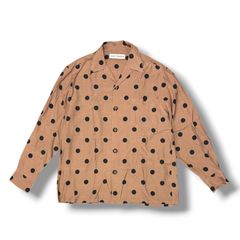 参考上代33000円 WACKO MARIA 23AW DOTS OPEN COLLAR SHIRT トッド