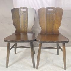 カリモク RUSTIC ダイニングチェア 2脚セット 木製 - メルカリ