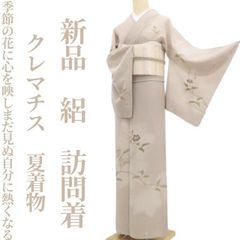 新品 単衣 金駒刺繍 お仕立て上がり品 着物 正絹 仕付け糸付 訪問着 6126 新品・夏訪問着】絽 金駒刺繍 夏着物 正絹 仕付け糸付 tomihisa