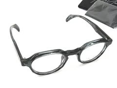 ■極美品■ Yohji Yamamoto ヨウジヤマモト19-0070-3  メガネ 眼鏡 レディース メンズ クリアネイビー系 FZ4520のサムネイル