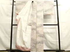 MOH0-0257 上質な小紋　舞花文　暈し染め　正絹　逸品のサムネイル