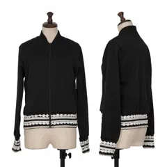 コムデギャルソンCOMME des GARCONS ポリ裾レースドッキングジャケット 黒白XS位のサムネイル