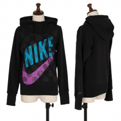 コムデギャルソン×ナイキCOMME des GARCONS×NIKE ドットロゴプリント裏起毛パーカー 黒Mのサムネイル