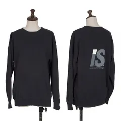 イッセイミヤケISSEY MIYAKE I.S. コットンバックロゴスウェット 紺9のサムネイル