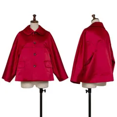 コムコム コムデギャルソンCOMME des GARCONS ポリラウンドカラージャケット ワインSのサムネイル