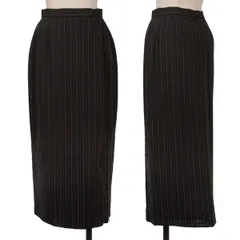 ジャンポールゴルチエファムJean Paul GAULTIER FEMME ストライプジッパーウールスカート 黒他40のサムネイル