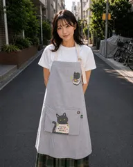 【AND PACKABLE】罪深ネコ エプロン(82110)のサムネイル