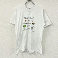 半袖プリントTシャツ　シングルステッチ　ヴィンテージ　白　ホワイト　XLサイズ　古着のサムネイル