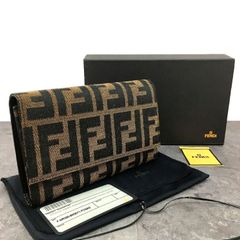 極美品 FENDI 三つ折り財布 8M0011 ズッカ FF柄 ブラウン 573 - メルカリ
