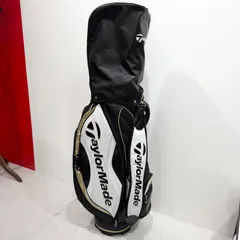 【TaylorMade】テーラーメイド キャディバッグ ゴルフバッグ 黒 白 金のサムネイル