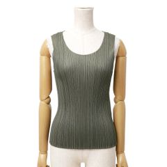 【美品】PLEATS PLEASE イッセイミヤケ ノースリーブカットソー □美品□PLEATS PLEASE ISSEY MIYAKE プリーツプリーズ イッセイミヤケ
