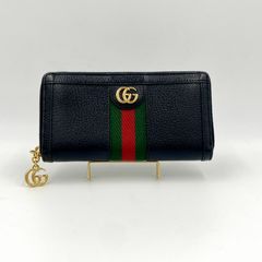 GUCCI オフィディア ラウンドファスナー長財布 シェリーライン 523154