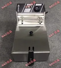 卓上型 電気フライヤー 1槽式 6L 揚げ物天ぷら 単相 100V 厨房_業務_飲食_店舗_ピザのサムネイル