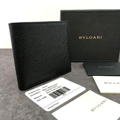未使用 BVLGARI 札入れ 22633 ロゴマニア ブラック レザー 567 - メルカリ