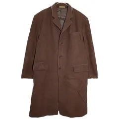 YVES SAINT LAURENT イヴ サンローラン ウールカシミヤ チェスターコート ブラウン(メンズ M相当)中古 古着 Y5644のサムネイル