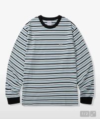 新品】searoomlynn♡ LogoマルチボーダールーズロンT ネイビー - メルカリ