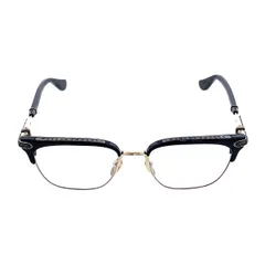 CHROME HEARTS クロムハーツ VERTICAL SMILE Ⅱ バーティカルスマイルツー サイドエタニティハーフリム眼鏡 サングラス ユニセックス ゴールド 中古のサムネイル