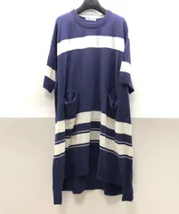 iliann loeb 半袖 ニット ワンピース コットン パープル ホワイト ボーダー イリアンローヴ SGAW26-2060のサムネイル