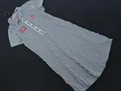 le coq sportif ルコックスポルティフ ストライプ ポロシャツ ワンピース sizeM/白ｘ黒 ■◆ レディースのサムネイル