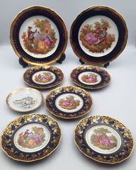 リモージュ Limoges プレート セット 飾り皿 ヴィンテージ 絵皿 8枚