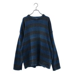 希少】 モヘアニット 長袖 ボーダー カートコバーン グランジ 黄緑色
