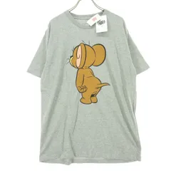 未使用 Design Tshirts Store graniph デザインティーシャツストアグラニフ プリント柄 半袖 Tシャツ L グレー トムとジェリー コラボ メンズ 古着のサムネイル